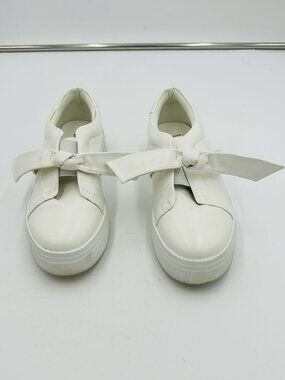 Lulus Slip On Sneakers Womens Sz 8 White Bows Faux Leather